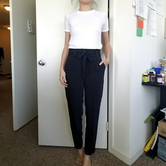 sash waist ankle pant